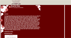 Desktop Screenshot of ibisscarlet.tripod.com