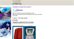 Desktop Screenshot of coopercommunications.tripod.com