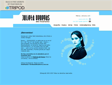 Tablet Screenshot of julieta-venegas.mx.tripod.com