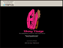 Tablet Screenshot of ebonyvisage.tripod.com