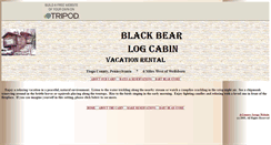 Desktop Screenshot of blackbearlogcabin.tripod.com