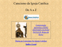 Tablet Screenshot of catecismo-az.tripod.com