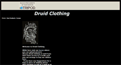 Desktop Screenshot of druidclothing.tripod.com