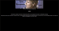 Desktop Screenshot of lifeuncommon.tripod.com
