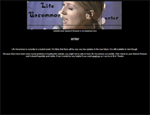Tablet Screenshot of lifeuncommon.tripod.com