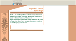 Desktop Screenshot of inuyashapalacelyrics.tripod.com
