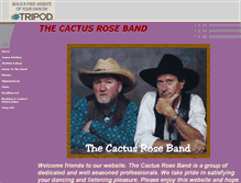 Tablet Screenshot of cactusroseband.tripod.com