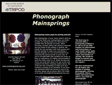 Tablet Screenshot of phonograph.mainsprings.tripod.com