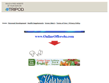 Tablet Screenshot of onlineoffers4u.tripod.com