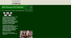 Desktop Screenshot of msuwomensclubvolleyball.tripod.com