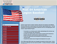 Tablet Screenshot of post64albaseball.tripod.com