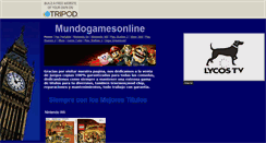 Desktop Screenshot of mundogamesonline.tripod.com