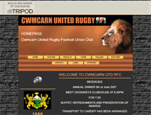 Tablet Screenshot of cwmcarnrugby2007.tripod.com