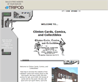 Tablet Screenshot of clintoncards.tripod.com