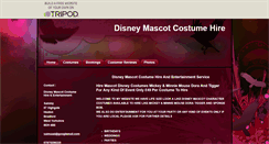Desktop Screenshot of disneycostumehire.tripod.com