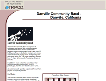Tablet Screenshot of danvillecommband.tripod.com