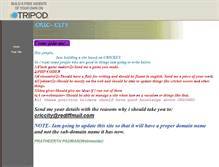 Tablet Screenshot of cric-city.tripod.com