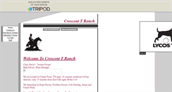 Desktop Screenshot of crescenttranch.tripod.com