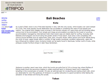 Tablet Screenshot of beachesbali.tripod.com