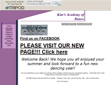 Tablet Screenshot of kimsacademyofdance.tripod.com