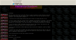 Desktop Screenshot of elementalshadows.tripod.com
