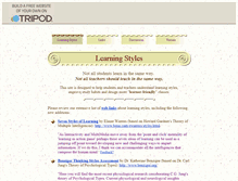 Tablet Screenshot of learningstyles.tripod.com