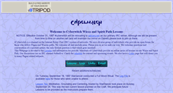 Desktop Screenshot of cyberwitchii.tripod.com