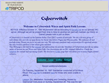 Tablet Screenshot of cyberwitchii.tripod.com
