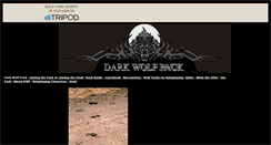 Desktop Screenshot of darkwolfclandwc.tripod.com