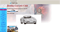 Desktop Screenshot of destinycorvettes.tripod.com