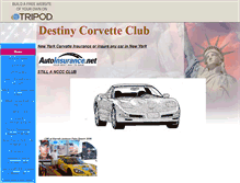 Tablet Screenshot of destinycorvettes.tripod.com