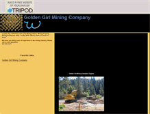 Tablet Screenshot of golden-girl-mining.tripod.com