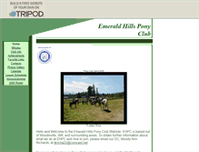 Tablet Screenshot of emeraldhillsponyclub.tripod.com