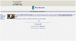 Desktop Screenshot of bjkrysak1.tripod.com