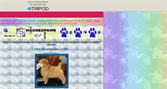 Desktop Screenshot of houseopaws.tripod.com