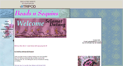 Desktop Screenshot of beadsnsequins.tripod.com