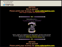 Tablet Screenshot of cyberspokes.tripod.com