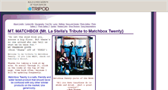 Desktop Screenshot of mtmatchbox.tripod.com