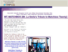 Tablet Screenshot of mtmatchbox.tripod.com