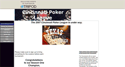 Desktop Screenshot of cincypokerleague.tripod.com