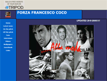 Tablet Screenshot of forzafrancescococo.tripod.com