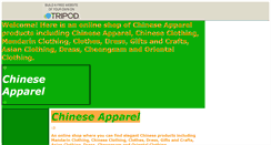 Desktop Screenshot of chinese-apparel.tripod.com