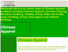 Tablet Screenshot of chinese-apparel.tripod.com