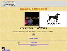 Tablet Screenshot of leblaw.tripod.com