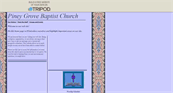 Desktop Screenshot of pineygrovebaptist.tripod.com
