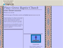 Tablet Screenshot of pineygrovebaptist.tripod.com