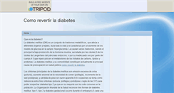 Desktop Screenshot of comorevertirladiabetes.tripod.com