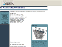 Tablet Screenshot of pearlmanfamily.tripod.com