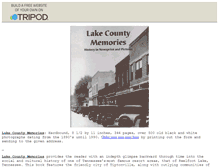 Tablet Screenshot of lakecountymemories.tripod.com