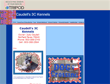 Tablet Screenshot of caudells3ckennels.tripod.com